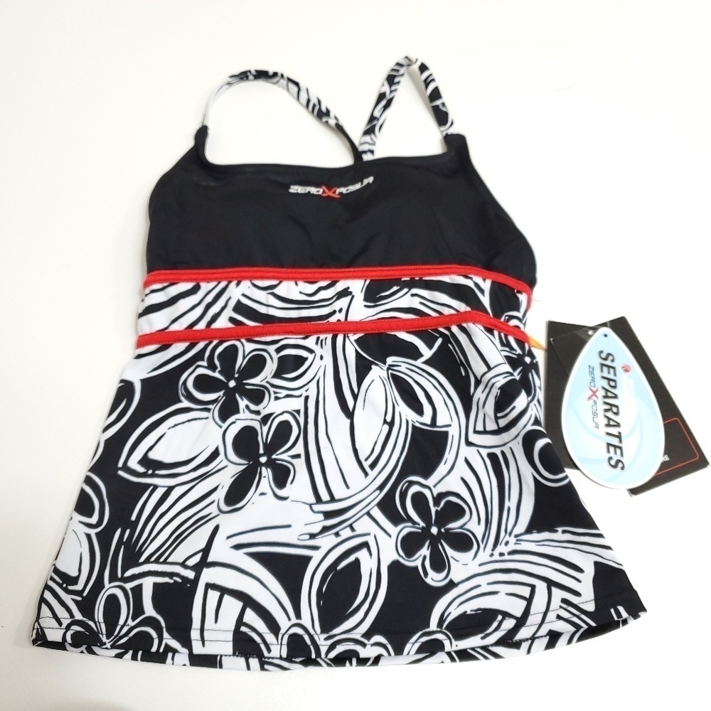 3/$15 sale ZeroXposure tankini top size 6 NWT